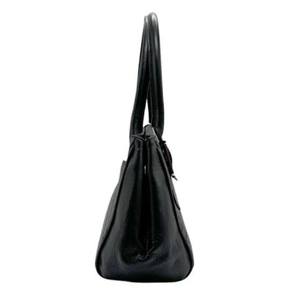 Auth Christian Dior East West lady Joy cannage Shoulder Bag black leather RARE - Picture 7 of 15